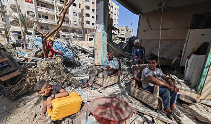 Ruins at Gaza City