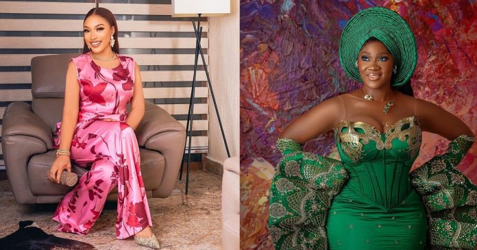 “Na cry I dey cry since” – Tonto Dikeh expresses disappointment at Mercy Johnson; she responds