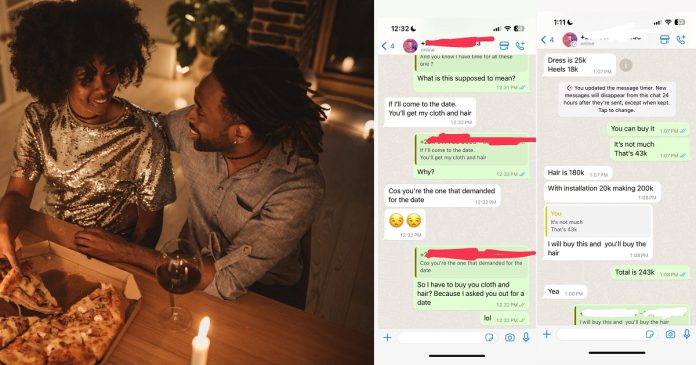 Nigerian lady amazes internet users with her audacity towards her extravagant date demands