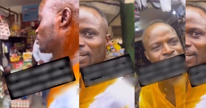 Man Publicly Shamed For Shopping With Another Man's Wife In Market (VIDEO)