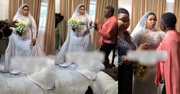 Makeup artist and bride exchange words during photoshoot session over payment issues