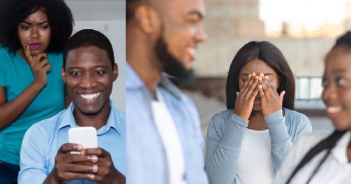 Netizens React As Man Allegedly Pays For His Side Chick's Flight To Abuja, While HIs Wife Travels By Public Transport