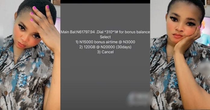 Woman Stuns Netizens As She Accidentally Recharges N61K Airtime Instead of N6100 (VIDEO)