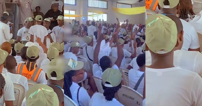 Corps Members Overjoyed As They Receive Surprise Gift Of ₦1 Million And Free Food At Mammy Market (WATCH)