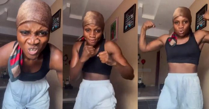 Nigerian Lady's Impressive Box!ng Skills Stirs Mixed Reactions Online (VIDEO)