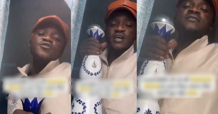 Singer Portable Claims Being R!pped Off After Ordering Empty Bottle Of Azul In Kenya (VIDEO)
