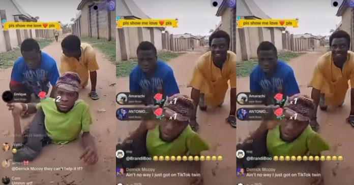 Viral video of street bêgg@rs begging followers for gifts on TikTok live sparks reaction online (WATCH)