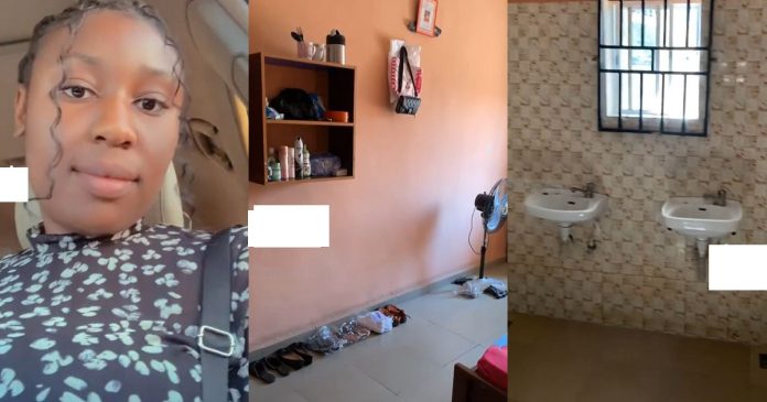 Corper Shocks Netizens As She Flaunts Her Lavish NYSC Accommodation (WATCH)