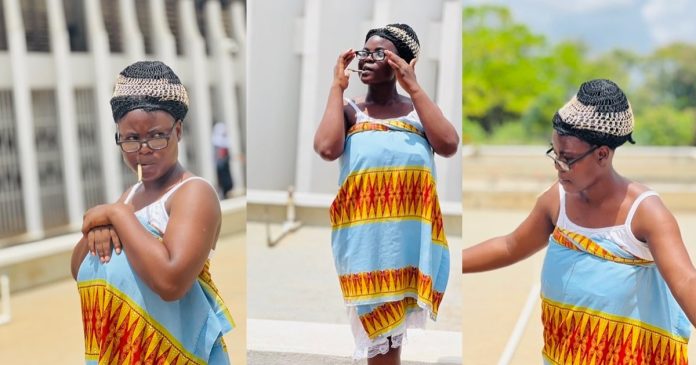 Final Year Law Student Wears Costume Inspired By Her Nigerian Mum For FYB Week (IMAGES)