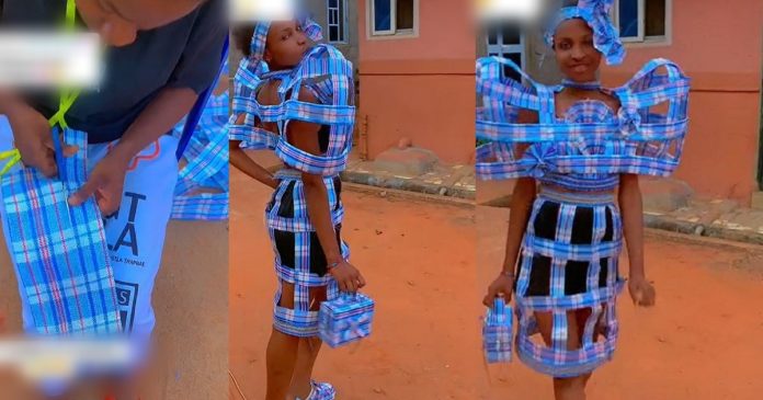 Lady Gives Luxurious Fashion Brands A Run For Their Money As She Flaunts The Handmade Outfits She Made With 