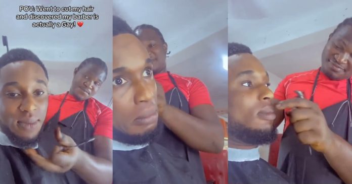 Man horr!f!ed as he discovers his barber to be g@y (VIDEO)