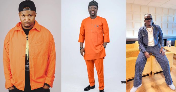 Moment Akpororo and Funnybone reportedly k!cked Seyi Law off the stage over boring jokes (VIDEO)