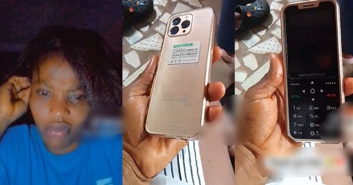 Netizens React As Lady Flaunts Her Father's Surprise Gift After Requesting For An iPhone (WATCH)