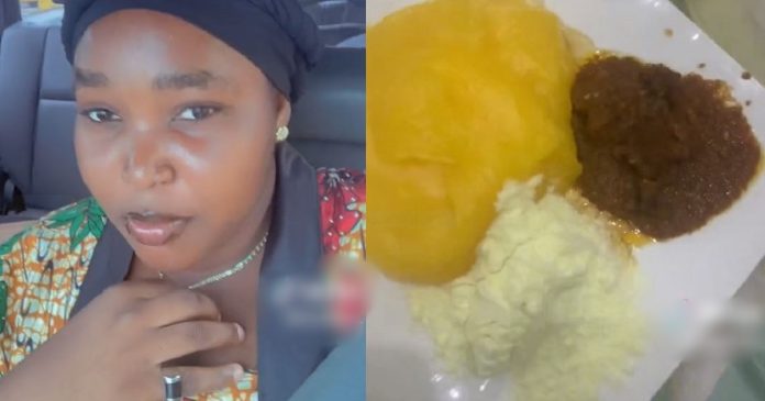 Netizens React As Lady Shows The Unique Custard Meal Her Sister Prepared (VIDEO)