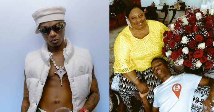 Afrobeat singer, Wizkid celebrates his mum's first posthumous birthday
