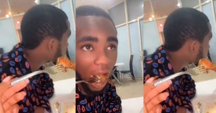 Mixed Reactions As Lady Feeds Her Boyfriend's Friend To Make Him Jealous (VIDEO)
