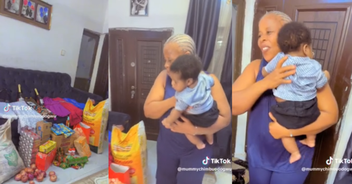 Nigerian Lady Appreciates Her Mother For Taking Care Of Her And Her Newborn During Omugwo, Sends Her Off With Gifts (VIDEO)