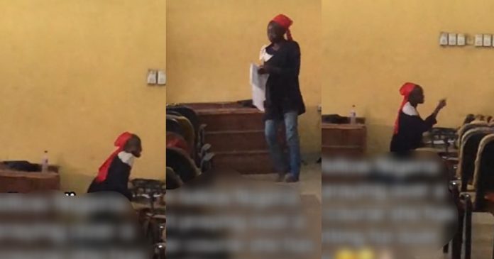 Viral video of a Nigerian lady praying over a 3-year-old carryover course raises concerns (WATCH)