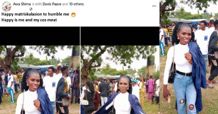 Student goes viral as she celebrates her matriculation day With a Questionable Facebook Post (IMAGES)