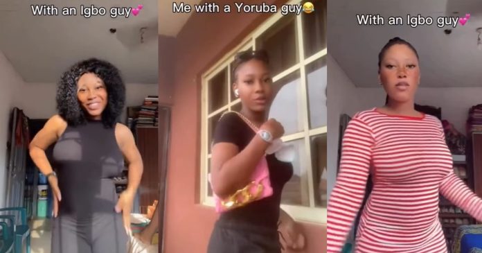 Lady compares her physical appearance while dating a Yoruba man versus an Igbo man (WATCH)