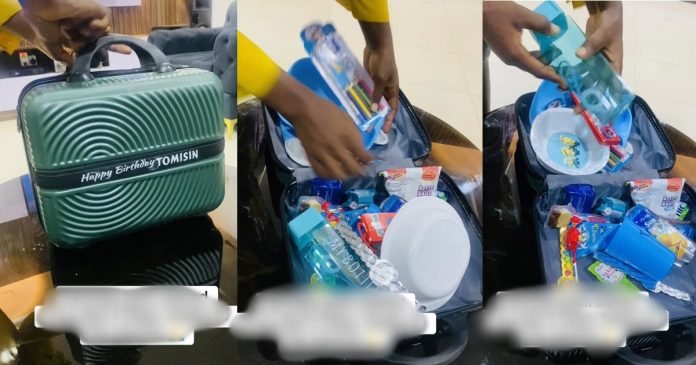 Sh0cked mother shares the birthday pack her son got in the recent economy (VIDEO)