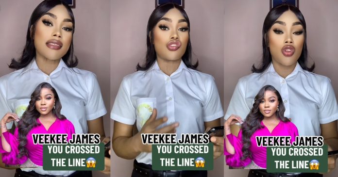 Slay Queen Prophetess reveals what God has allegedly shown her concerning Veekee James’s marriage (WATCH)