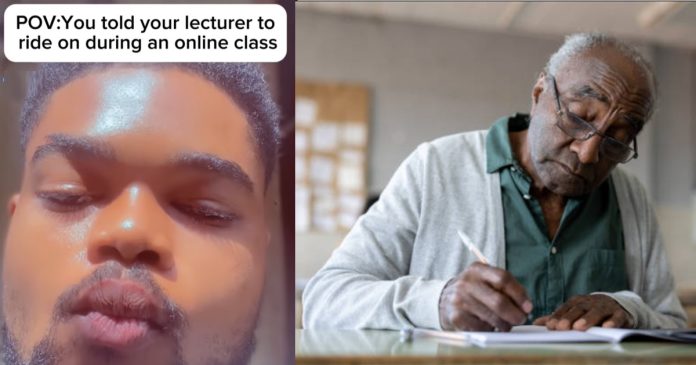 Man shares his lecturer's reaction when he told him 