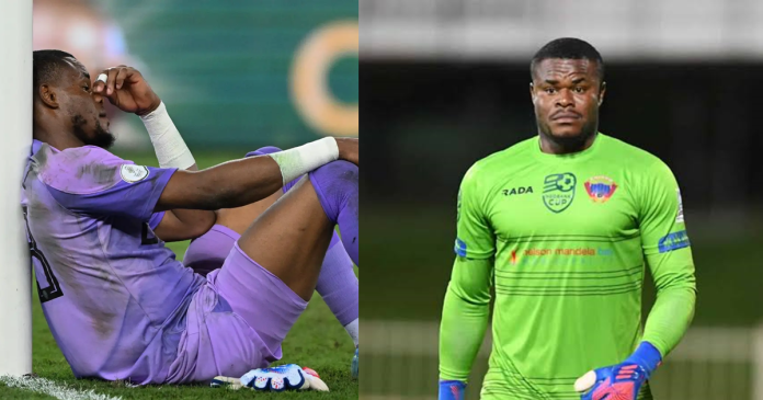 Super Eagles goalkeeper, Stanley Nwabali heartbr0ken after losing his mother on New Year’s Day (IMAGES)