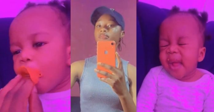"Always wanting to eat what you eat" – Woman Teaches Her Sister's Son a Lesson with African Cherry 'Agbalumo' (WATCH)