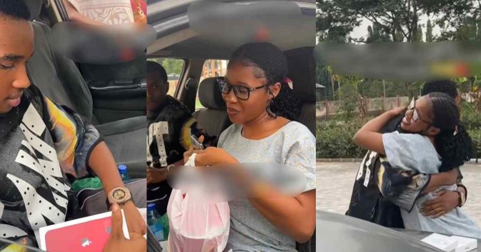 "I can't remember the last time we hugged" – Man surprises his younger sister with a brand-new iPhone in school (WATCH)