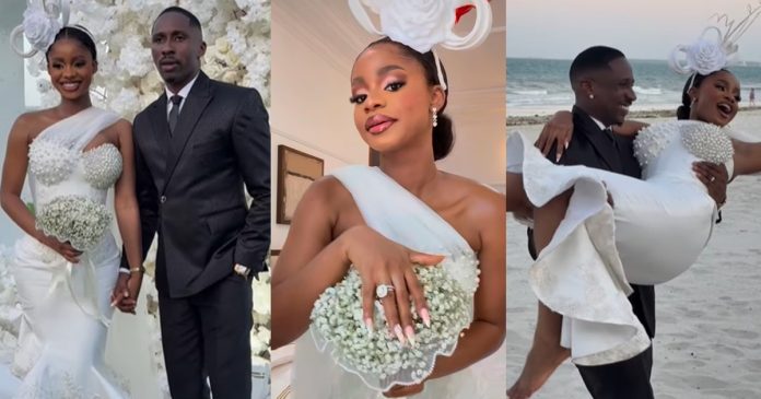 Priscilla Ojo and Tanzanian singer Juma Jux hold their civil wedding in Tanzania (WATCH)