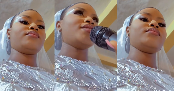 "I need to be reminded every year" – Bride records her marital vows to revisit every year (VIDEO)