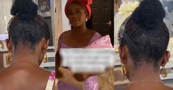 "Did you even see your dress?" – Wedding guest receives backl@sh after crit!cizing the chief bridesmaid's hairstyle in church (WATCH)