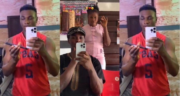 "I sent her 900k for iphone 14 pro, werey use am go open hair salon" – Gentleman reveals what his partner did with the money he sent her (VIDEO)