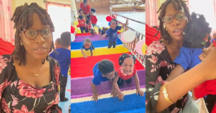 Lady shares the kids' reaction when she informed them about leaving after she visited the baby daycare (WATCH)