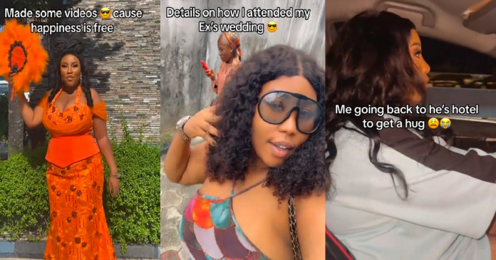 "So with all this makeup, i didn't even get a hug from him" – Lady L@ments After She Attended Her Ex's Wedding (VIDEO)