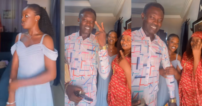 "It ended up as a sermon" – Lady shares her 'dramatic dad's' reaction to her asking him to make a video with her (WATCH)