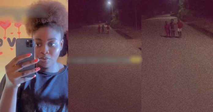 "Should I run?" – Lady scared after seeing three kids walking on a lonɘly road at 11 pm (WATCH)