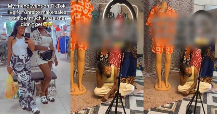 "8 Hours, No Sales" – Fashion designer brɘaks down in tɘars after a long TikTok live session yields no results (VIDEO)