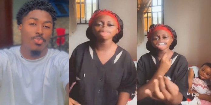 "Davido need to sign her fr" – Man says after telling his siblings to sing for him because he was bored (WATCH)