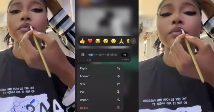 "I would like to provide you with a daily feeding allowance" – Lady stúnned after a park driver tried to woo her via voice message after she received her package from him (WATCH)