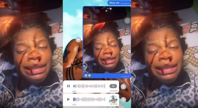 Lady stirs reactions online after sharing her mom's reply to a prank using a distorted Snapchat face filter (VIDEO)