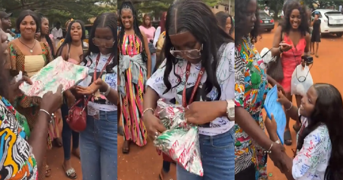 "My own piece of earth" - Lady shares heart melting moment her mom gifts her a generational wealth on her sign-out day.