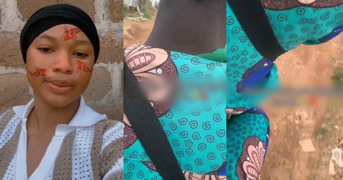"you day call your boyfriend bikeman" – Online users react after lady claimed she wore a similar Ankara with a bike man (WATCH)