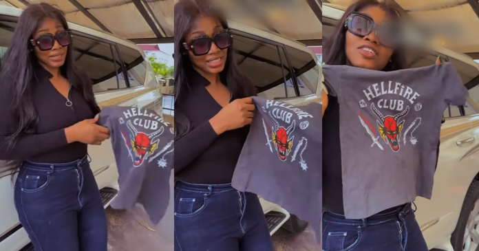 "Am I being too dramat!c?" – A mother asks after buying a "Hɘll F!re" shirt by mistake and deciding to turn it into a rag (WATCH)
