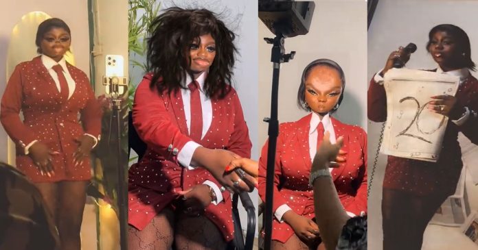 Lady shares the funny photos she took of her friend during her birthday photoshoot (VIDEO)
