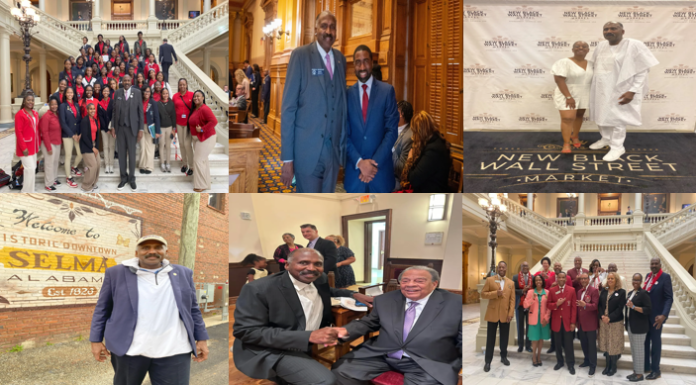 Georgia State Senator Randal Mangham engaging with community members and leaders in Georgia