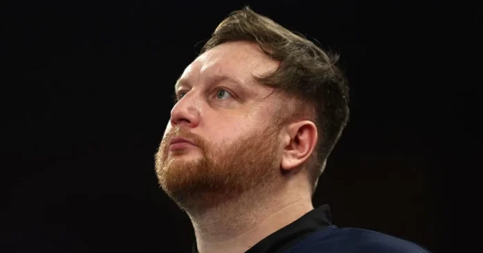 Cameron Menzies loses it on stage at World Darts Championship