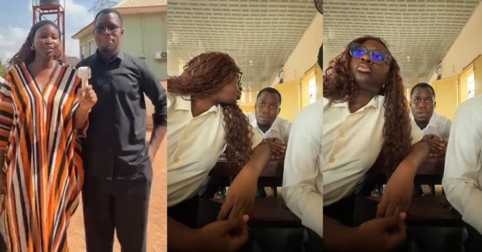 Lady says her homeboy doesn't move his lips when gossiping to prevent others from hearing the "tea" (Watch)