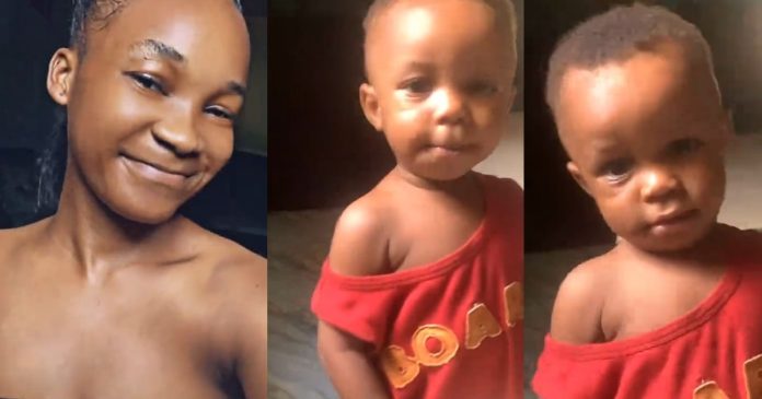 Lady shocked as 1-year-old nephew tells her to "go and get married" (Watch)